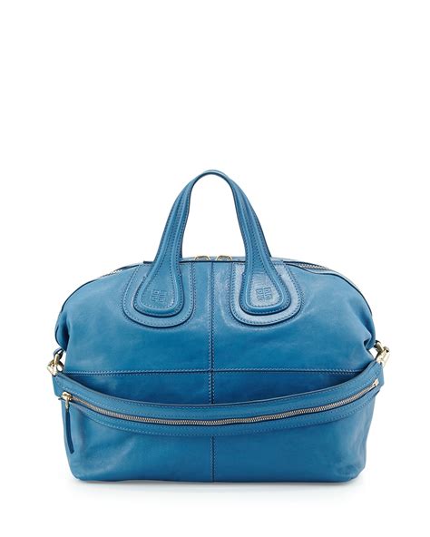 givenchy nightingale light blue|Givenchy large nightingale satchel.